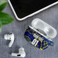 Personalized Curacao Football AirPods Case Caribbean Splash Paint Soccer Graphic