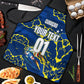 Personalized Curacao Football Apron Caribbean Splash Paint Soccer Graphic