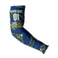 Personalized Curacao Football Arm Sleeves Caribbean Splash Paint Soccer Graphic