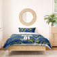 Personalized Curacao Football Bedding Set Caribbean Splash Paint Soccer Graphic