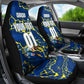 Personalized Curacao Football Car Seat Cover Caribbean Splash Paint Soccer Graphic