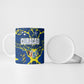 Personalized Curacao Football Ceramic Mug Caribbean Splash Paint Soccer Graphic
