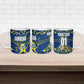 Personalized Curacao Football Ceramic Mug Caribbean Splash Paint Soccer Graphic