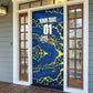 Personalized Curacao Football Door Cover Caribbean Splash Paint Soccer Graphic