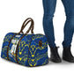 Personalized Curacao Football Travel Bag Caribbean Splash Paint Soccer Graphic