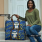 Personalized Curacao Football Travel Bag Caribbean Splash Paint Soccer Graphic