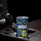 Personalized Curacao Football Tumbler Cup Caribbean Splash Paint Soccer Graphic