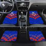 Personalized Haiti Football Car Mats Brush Stroke Soccer Graphic Flag Colors