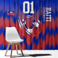 Personalized Haiti Football Window Curtain Brush Stroke Soccer Graphic Flag Colors