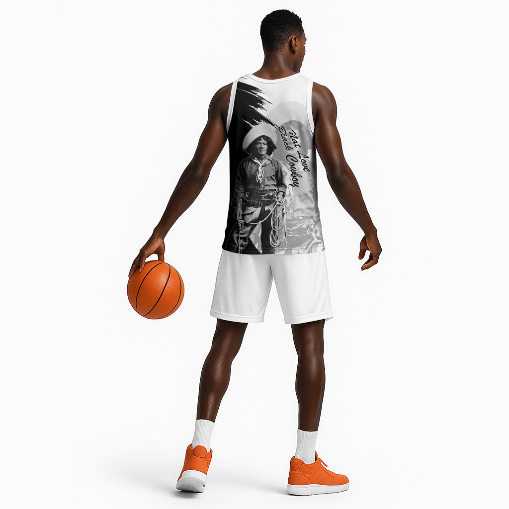Nat Love Basketball Jersey Deadwood Dick Legendary Black Cowboy - Famous Outlaw Quote