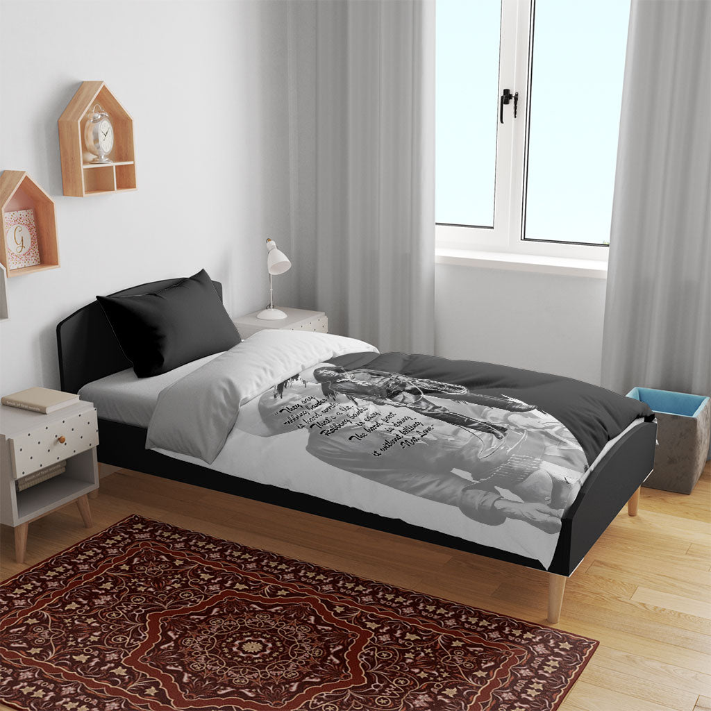 Nat Love Bedding Set Deadwood Dick Legendary Black Cowboy - Famous Outlaw Quote