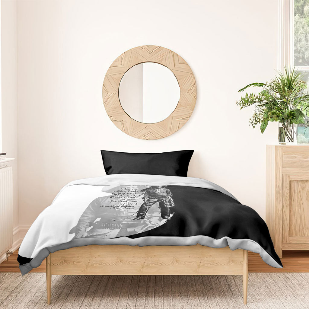 Nat Love Bedding Set Deadwood Dick Legendary Black Cowboy - Famous Outlaw Quote