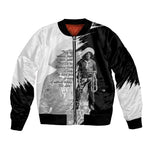 Nat Love Bomber Jacket Deadwood Dick Legendary Black Cowboy - Famous Outlaw Quote