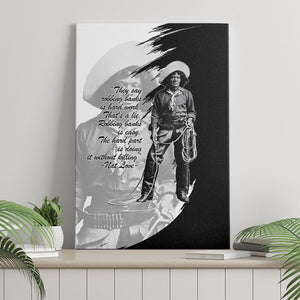 Nat Love Canvas Wall Art Deadwood Dick Legendary Black Cowboy - Famous Outlaw Quote