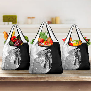 Nat Love Grocery Bag Deadwood Dick Legendary Black Cowboy - Famous Outlaw Quote