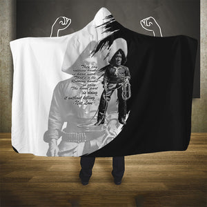 Nat Love Hooded Blanket Deadwood Dick Legendary Black Cowboy - Famous Outlaw Quote