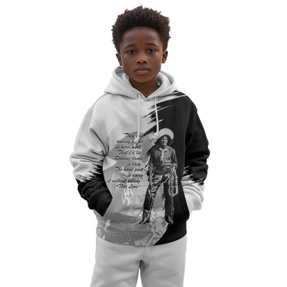 Nat Love Kid Hoodie Deadwood Dick Legendary Black Cowboy - Famous Outlaw Quote