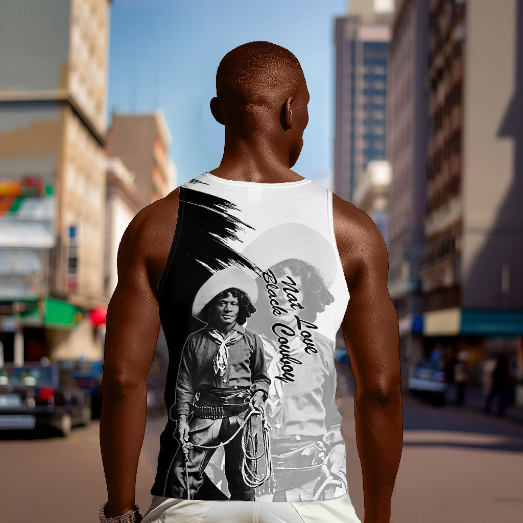 Nat Love Men Tank Top Deadwood Dick Legendary Black Cowboy - Famous Outlaw Quote