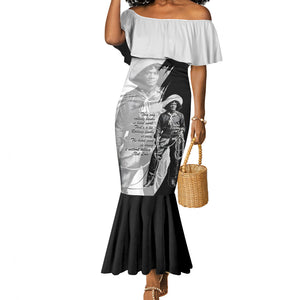 Nat Love Mermaid Dress Deadwood Dick Legendary Black Cowboy - Famous Outlaw Quote