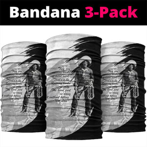Nat Love Neck Gaiter Deadwood Dick Legendary Black Cowboy - Famous Outlaw Quote