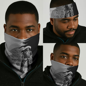 Nat Love Neck Gaiter Deadwood Dick Legendary Black Cowboy - Famous Outlaw Quote