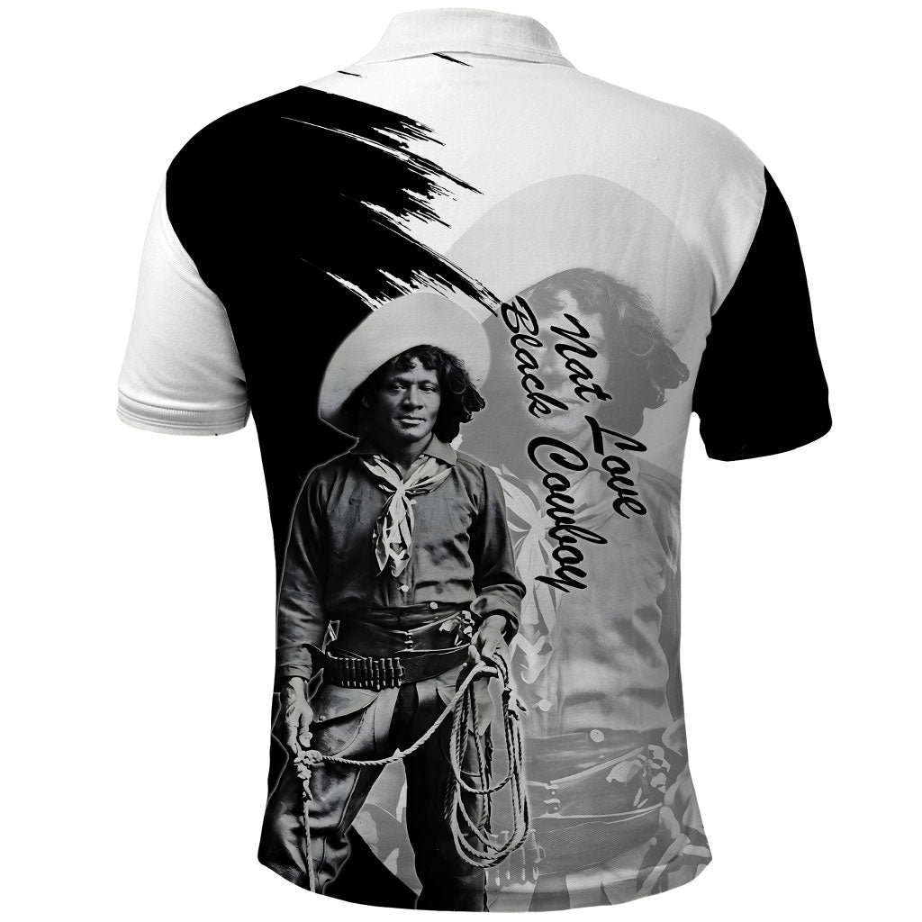 Nat Love Polo Shirt Deadwood Dick Legendary Black Cowboy - Famous Outlaw Quote