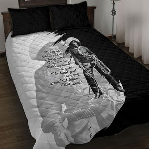Nat Love Quilt Bed Set Deadwood Dick Legendary Black Cowboy - Famous Outlaw Quote