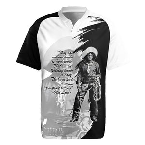 Nat Love Rugby Jersey Deadwood Dick Legendary Black Cowboy - Famous Outlaw Quote