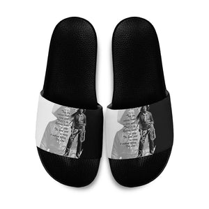 Nat Love Slide Sandals Deadwood Dick Legendary Black Cowboy - Famous Outlaw Quote
