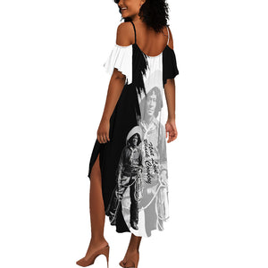 Nat Love Summer Maxi Dress Deadwood Dick Legendary Black Cowboy - Famous Outlaw Quote