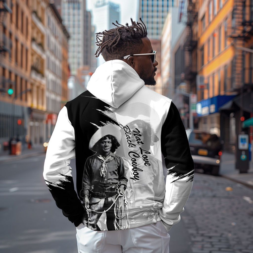 Nat Love Zip Hoodie Deadwood Dick Legendary Black Cowboy - Famous Outlaw Quote