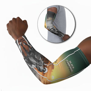 Nat Love Deadwood Dick Legendary Black Cowboy Arm Sleeves Western Frontier Style With Native Southwest Pattern