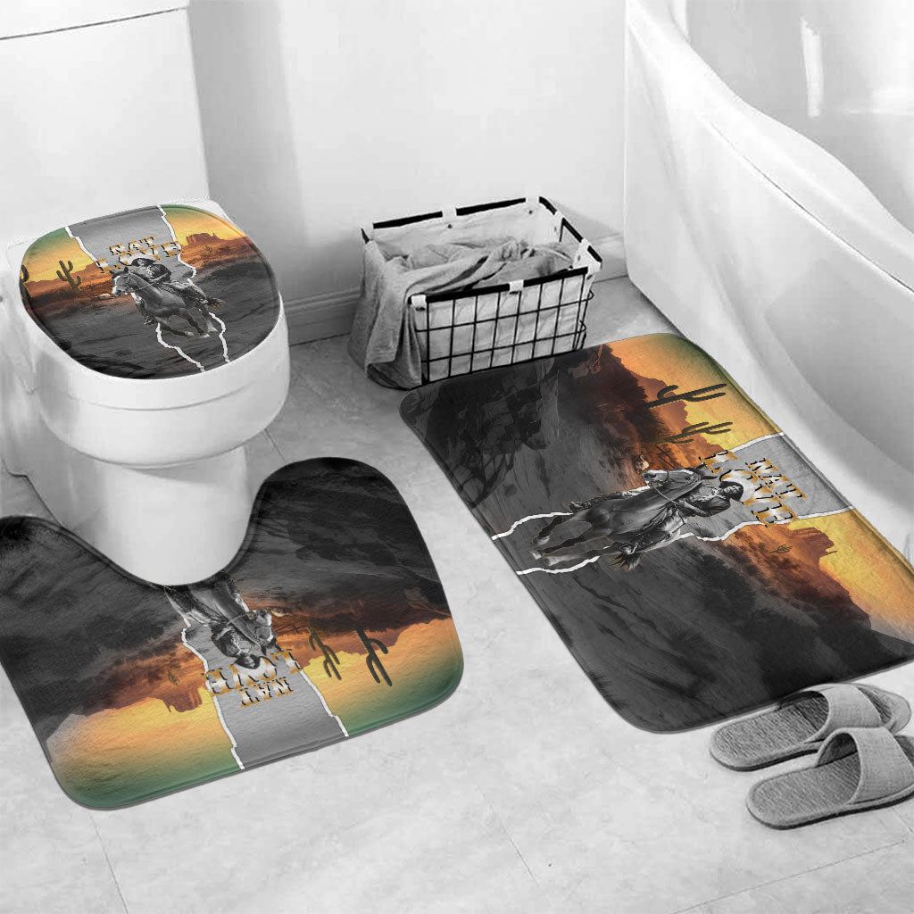Nat Love Deadwood Dick Legendary Black Cowboy Bathroom Set Western Frontier Style With Native Southwest Pattern