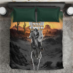 Nat Love Deadwood Dick Legendary Black Cowboy Bedding Set Western Frontier Style With Native Southwest Pattern