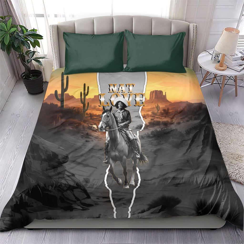 Nat Love Deadwood Dick Legendary Black Cowboy Bedding Set Western Frontier Style With Native Southwest Pattern