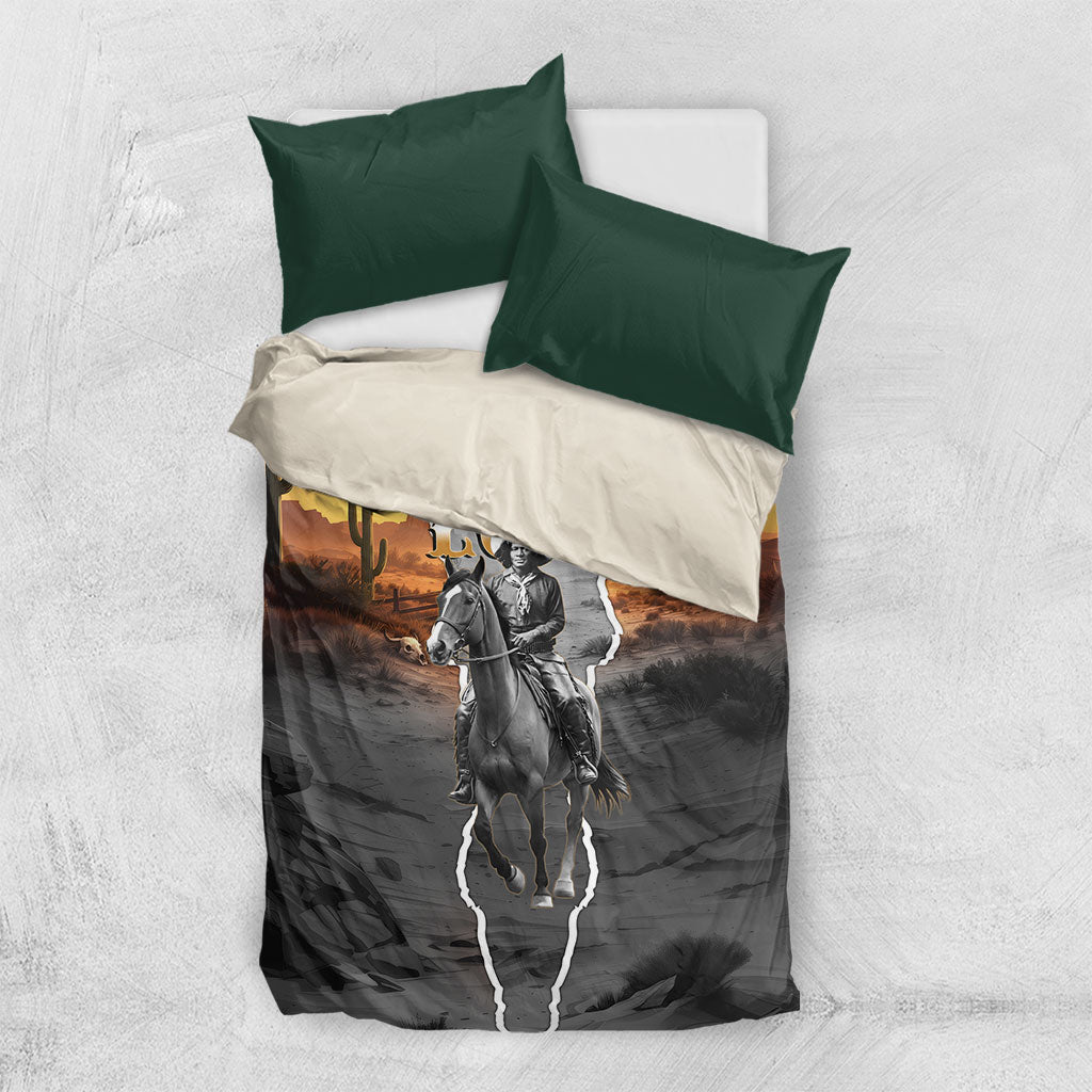Nat Love Deadwood Dick Legendary Black Cowboy Bedding Set Western Frontier Style With Native Southwest Pattern