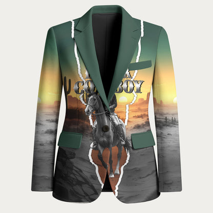 Nat Love Deadwood Dick Legendary Black Cowboy Blazer Western Frontier Style With Native Southwest Pattern