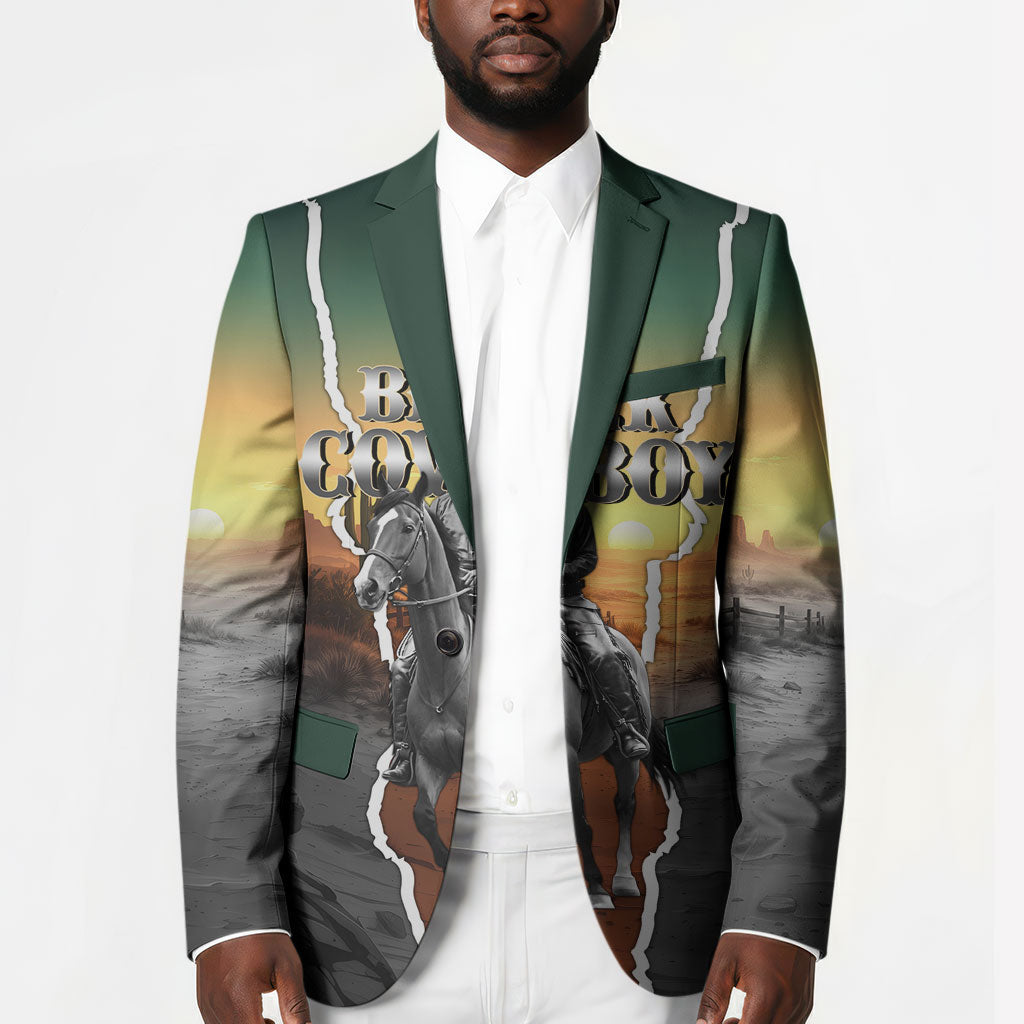 Nat Love Deadwood Dick Legendary Black Cowboy Blazer Western Frontier Style With Native Southwest Pattern