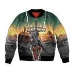 Nat Love Deadwood Dick Legendary Black Cowboy Bomber Jacket Western Frontier Style With Native Southwest Pattern