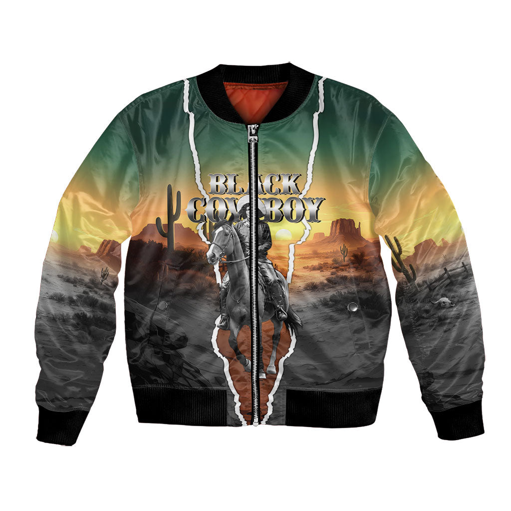 Nat Love Deadwood Dick Legendary Black Cowboy Bomber Jacket Western Frontier Style With Native Southwest Pattern
