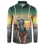 Nat Love Deadwood Dick Legendary Black Cowboy Button Sweatshirt Western Frontier Style With Native Southwest Pattern