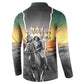 Nat Love Deadwood Dick Legendary Black Cowboy Button Sweatshirt Western Frontier Style With Native Southwest Pattern