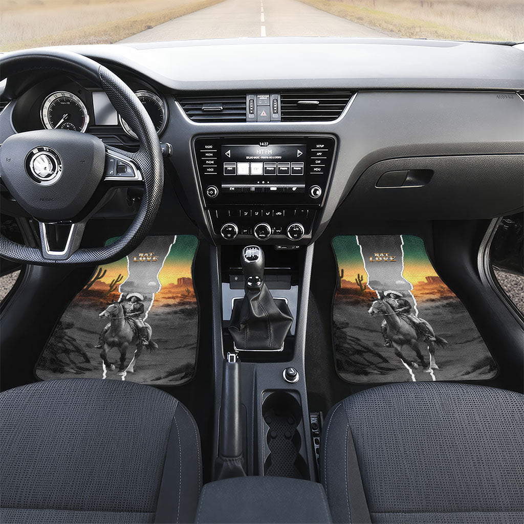 Nat Love Deadwood Dick Legendary Black Cowboy Car Mats Western Frontier Style With Native Southwest Pattern
