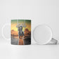 Nat Love Deadwood Dick Legendary Black Cowboy Ceramic Mug Western Frontier Style With Native Southwest Pattern