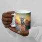 Nat Love Deadwood Dick Legendary Black Cowboy Ceramic Mug Western Frontier Style With Native Southwest Pattern