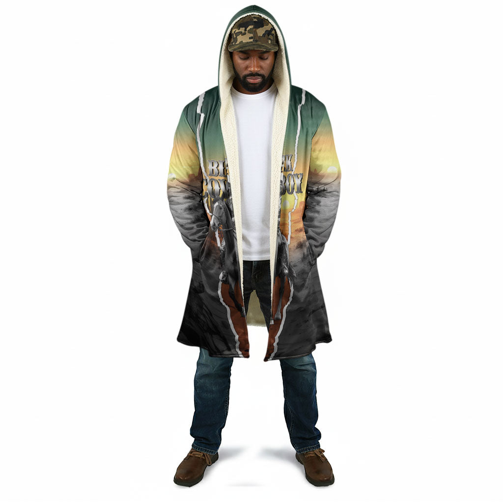 Nat Love Deadwood Dick Legendary Black Cowboy Cloak Western Frontier Style With Native Southwest Pattern