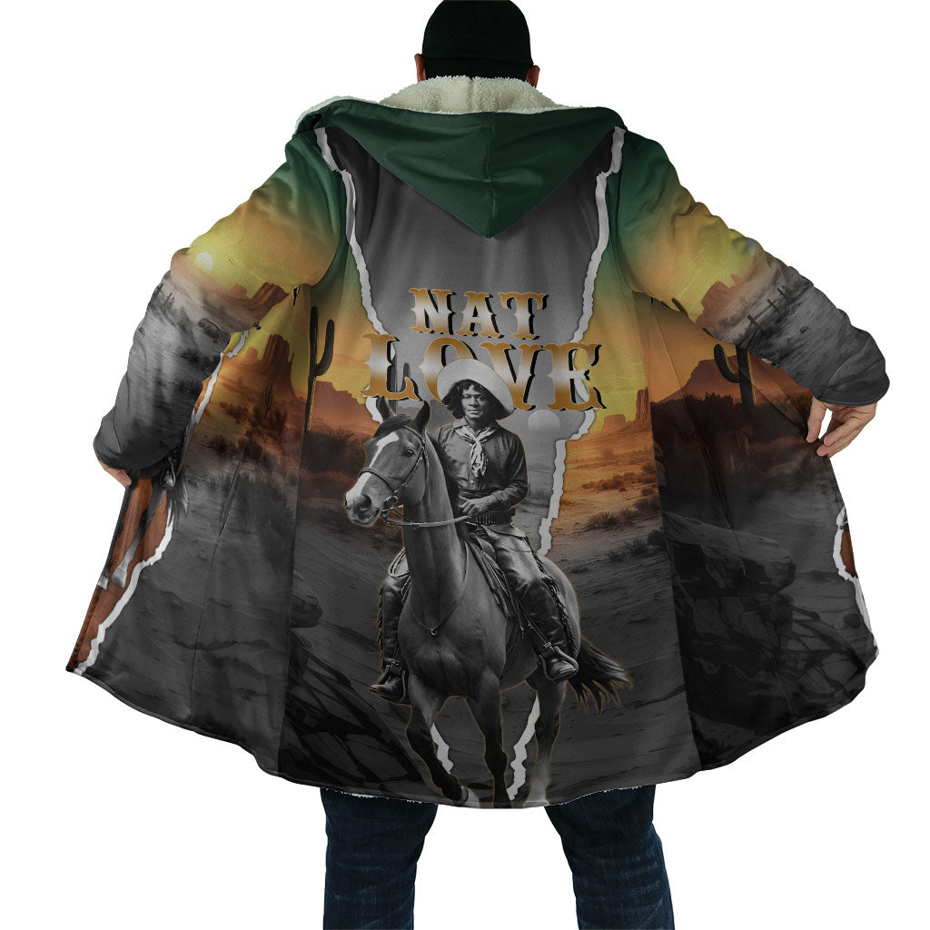Nat Love Deadwood Dick Legendary Black Cowboy Cloak Western Frontier Style With Native Southwest Pattern