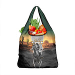 Nat Love Deadwood Dick Legendary Black Cowboy Grocery Bag Western Frontier Style With Native Southwest Pattern