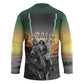 Nat Love Deadwood Dick Legendary Black Cowboy Hockey Jersey Western Frontier Style With Native Southwest Pattern