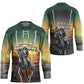 Nat Love Deadwood Dick Legendary Black Cowboy Hockey Jersey Western Frontier Style With Native Southwest Pattern